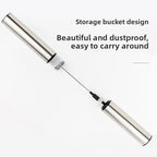 Haofy Milk Frother, USB Rechargeable Handheld Electric Whisk with Premium Stainless Steel, for Coffee Hot Chocolate Matcha Baking - Image 5