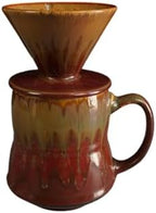 Stylish Ceramic V 60 Pouring Over Coffee Set 460ml Home Brewing Set Produced for Even and Easy Brewing Equipment by Unknown