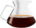 Compatible for MHW-3BOMBER Pour Over Coffee Maker, 360/600ml Glass Coffee Server & Dripper, Home Brewing Kitchen Accessories(600ml Transparent) by Unknown