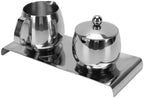 GOWENIC Stainless Steel Milk Frothing Pitcher 300ml, Latte Art Set with Sugar Bowl Tray, Ergonomic Precision Pouring Spout Milk Frother Cup for Coffee Barista, 304 Stainless Steel - Image 2