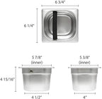 TrueCraftware- 4” Deep Commercial Grade Stainless Steel Coffee Knock Box with Rubber Knock Bar 0.6mm Thickness- Durable Barista Espresso Knock Box Perfect for Restaurant Cafes Home - Image 5