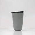 Huskee 12oz Stainless Steel Coffee Cup, Reusable, Stackable, Insulated, Ceramic-Lined, with Lid, Travel Cup for Hot Drinks by Huskee