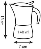 Tescoma Coffee Maker 2 Cups Monte Carlo, Assorted, 12 x 8.9 x 15.6 cm - Image 7