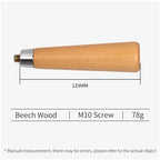 51/54/58mm Coffee Bottomless Naked Portafilter M10 Wood Handle, Compatible With Delonghi, Compatible With Breville, Espresso Accessory Barista Tools(M10 J) - Image 2