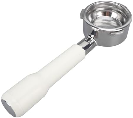 58mm Bottomless Portafilter, 3 Ears Coffee Bottomless Portafilter, Compatible with Barsetto Machine, Stainless Steel Filter Basket (White) - Image 7