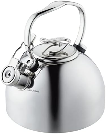Circulon Stainless Steel Whistling Tea kettle/Teapot With Flip-Up Spout, 2.3 Quart - Silver by Circulon