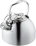 Circulon Stainless Steel Whistling Tea kettle/Teapot With Flip-Up Spout, 2.3 Quart - Silver by Circulon