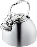 Circulon Stainless Steel Whistling Tea kettle/Teapot With Flip-Up Spout, 2.3 Quart - Silver by Circulon