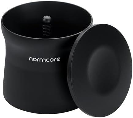 Normcore 54mm Magnetic Dosing Cup, Espresso Dosing Cup, Barista Coffee Grinder Dosing Tools Fit 54mm Breville Sage Portafilter Basket, Matte Black Anodized Aluminum by NORMCORECOFFEETOOLS