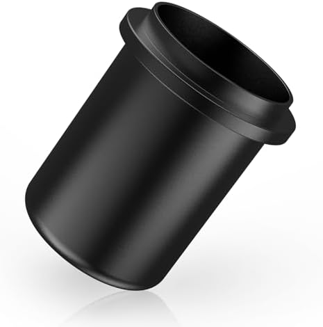 IKAPE 58MM Espresso Dosing Cup, Compatible with All the 58MM Portafilters, Espresso Coffee Accessory, Made of Aluminum (Black) by IKAPE