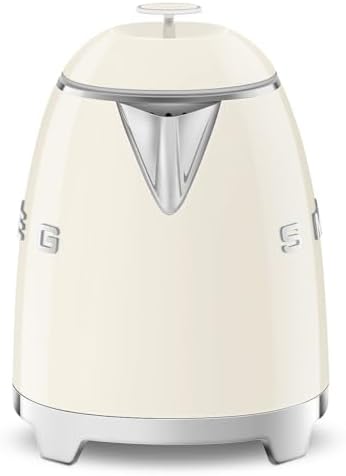 SMEG Mini 50's Retro Style 3 Cup Electric Kettle with Double Wall Anti Slip Base and Water Level Indicator (Cream) - Image 2