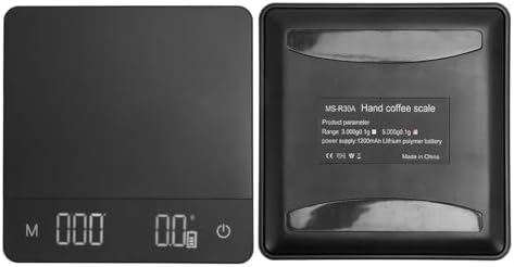 Digital Coffee Scale, 0.1g Precision Espresso Scale with Timer Tare Function, Rechargeable Kitchen Food with Anti Slip Mat for Home Brewing Coffee Baking (5kg/0.1g) - Image 5