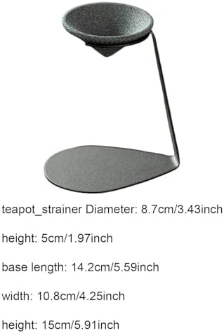 Tea Infuser Strainer Ceramic Pour Over Coffee Dripper Colander Chinese Tea Utensils Stable Material Suitable for Gift Giving Business, Hat Shape - Image 3