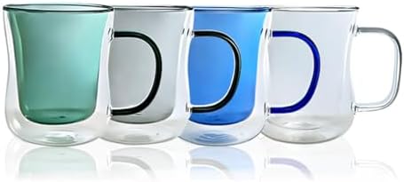LEMONSODA Double Walled Colored Insulated Coffee Mugs, 10oz, Set of 4 - Image 5