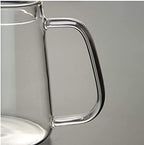 Coffee Pots Drip Coffee Pot Gooseneck Spout Coffee Drip Kettle High Borosilicate Heat Resistant Glass 600ml Transparent Coffee Kettle Pour Gooseneck Kettle Over - Image 7