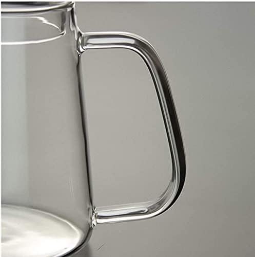Coffee Pots Drip Coffee Pot Gooseneck Spout Coffee Drip Kettle High Borosilicate Heat Resistant Glass 600ml Transparent Coffee Kettle Pour Gooseneck Kettle Over - Image 7