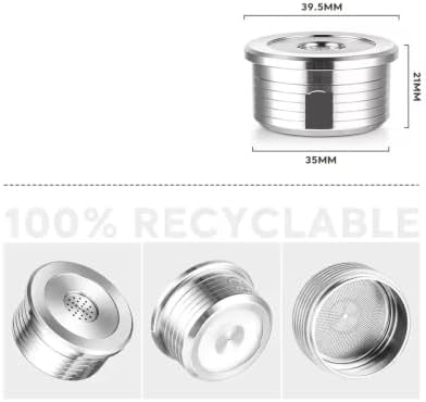 Capsule Reusable in Coffee Filters Stainless Steel Reutilizavel Coffee Capsule(10pc-ss-ti) - Image 2