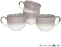 Bosmarlin Ceramic Coffee Mug Set of 4, 16 Oz, Jumbo Latte Mugs, Dishwasher and Microwave, Unique Reactive Glaze (Purple, 16 Oz) by Bosmarlin
