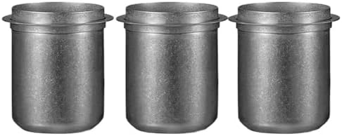 58mm Espresso Coffee Dosing Cup Portafilter 304 Stainless Steel Accessories Home Barista Gift(3pcs Silver) by Unknown
