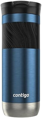 Contigo Byron 2.0 Stainless Steel Travel Mug with Snapseal Lid and Grip, Blueberry, Great for hot and cold beverages, 20 oz (Pack of 4) - Image 2