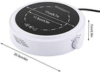 Electric Mini Stove Hot Plate, Small Hot Plate 700W Electric Ceramic Stove With Adjustable Power Levels Countertop Burners ElectricHot Plate for Boiling Water Making Tea and Coffee (White) - Image 2