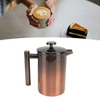 French Press Coffee Maker, Stainless Steel Coffee Press with Filter, Double Layer Coffee Press Pot, Travel Coffee Presses for Camping and Outdoor Travel (800ml) - Image 5