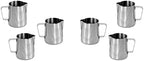 Frothing Milk Pitcher, Stainless Steel, Mirror Finish, Barware (6 PC, 20 oz) by GiftsPlaza