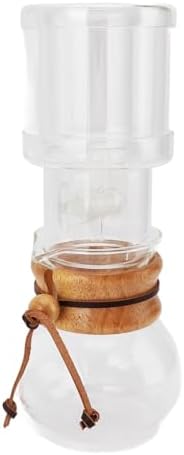 banapoy Cold Brew Coffee Maker 400ml, Double Layer Borosilicate Glass Ice Drip Coffee Machine, Glass Dripper with Filter Paper and Adjustable Water, for Home Tea Room Office by Facilitateyourlife