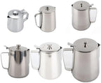 Milk Creamer Frothing Pitcher Stainless Steel Coffee Cup Mug Jug With Lid For Latte(350ml) - Image 2