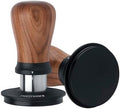 Normcore 58.5mm Espresso Tamper V5 - Spring-Loaded Coffee Tamper with 6 Adjustable Pressure Settings, Tri-Spring Technology, Titanium PVD Flat Base, Walnut Handle and Silicone Stand by NORMCORECOFFEETOOLS