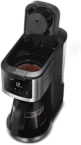 Gourmia Coffee Maker - 12-Cup & Single Serve, Glass Carafe, Black - Image 6