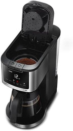 Gourmia Coffee Maker - 12-Cup & Single Serve, Glass Carafe, Black - Image 6