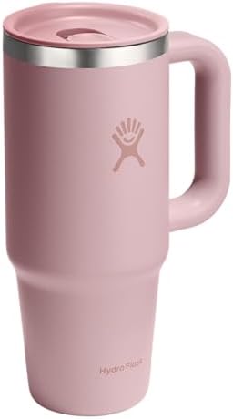 Hydro Flask Coffee Travel Tumbler Mug – Insulated Stainless Steel, Leak Resistant Hot & Iced Coffee Cup 24 Oz Trillium Pink - Image 4