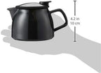 FORLIFE Bell Ceramic Teapot with Basket Infuser, 16-Ounce/470ml, Black Graphite - Image 4