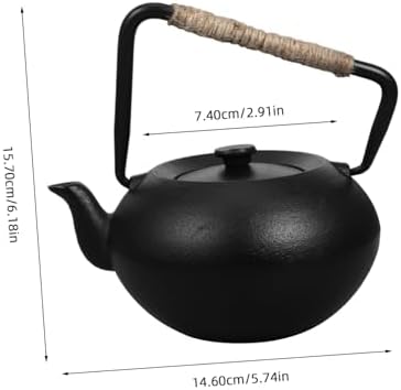 Cast Iron Teapot Xmas Japanese Tetsubin Tea Kettle 600ml - Image 2