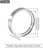 Espresso Coffee Replacement Dosing Ring,Compatible For Delonghi,Funnel Aluminum With 6 Magnets Fits 51/54 / 58mm Portafilter(51mm silver) - Image 2