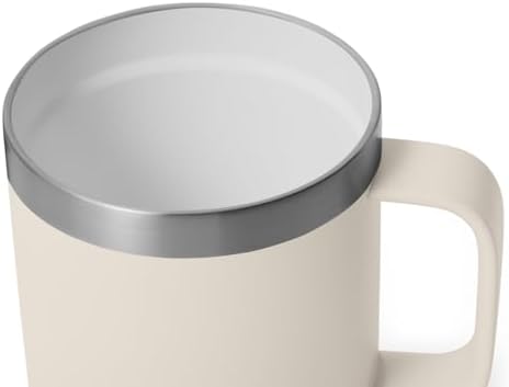 YETI Rambler 10 oz Ceramic Lined Stackable Mug, Vacuum Insulated, Stainless Steel with MagSlider Lid, Cape Taupe - Image 5