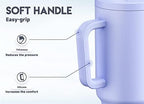 Meoky 40oz Tumbler with Handle, Leak-proof Lid and Straw, Insulated Coffee Mug Stainless Steel Travel Mug, Keeps Cold for 34 Hours or Hot for 10 Hours (Lilac) - Image 4