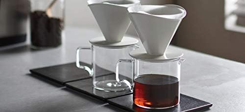 KINTO OCT 28901 Brewer Jug Set, 2 Cups, White, Graduated, Coffee, Dishwasher Safe - Image 3