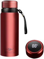 60 oz Smart Water Bottles with Digital Temperature Display Coffee Tea Infuser Bottle LED Thermal Cup Double Walled Vacuum Insulated Stainless Steel Flask Leak Proof Travel Mug Keep Warm (red) by Unknown