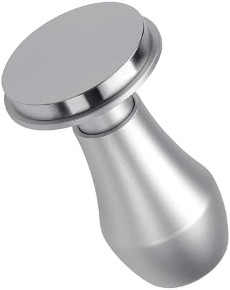 Normcore 49mm Coffee Tamper V4.1 with Click Sound Feedback, Spring Loaded Tamper With Stainless Steel Flat Base Compatible with La Pavoni Lever, Rok Espresso Makers, Silver by NORMCORECOFFEETOOLS