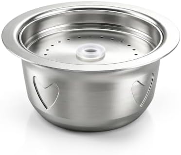 Stainless Steel Nespr*sso Reusable Pods 5oz/150ml Refillable Coffee Capsules Compatible with Nespr*sso V-rtuo NEXT UP POP PLUS GCA1 and ENV135 ENV150 (150ML) by Unknown