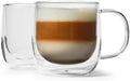 Sur La Table Double-Wall Cappuccino Glasses, Set Of 2, Clear by Unknown