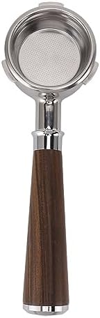 Ymiko Set Ear for 58mm Bottomless Portafilter with Solid Wood Handle Compatible with Barsetto Coffee Machine Stainless Steel Design for Enhanced Brewing Experience (#2) - Image 6