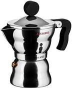 Alessi AAM33/1 - Design Espresso Coffee Maker, Aluminum and Thermoplastic Resin, 1 Cup, Black Handle - Image 2