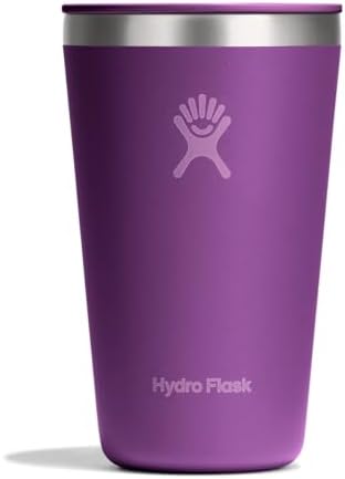 Hydro Flask All Around Tumbler Press-in Lid, Insulated Travel Mug, Stainless Steel Coffee Cup 16 Oz Beachplum Purple by Unknown