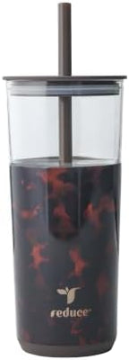 REDUCE Aspen - 20oz Vacuum Insulated Glass Tumbler - Extra Wide Straw & Lid by Reduce