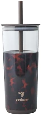 REDUCE Aspen - 20oz Vacuum Insulated Glass Tumbler - Extra Wide Straw & Lid by Reduce