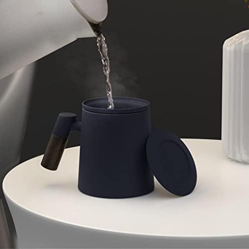 Ceramic Tea Cup Strainer Tea Ball Strainers Anti Rust Separation Net Loose Tea Fine Mesh Tea Strainer for Office Home (Blue) - Image 5