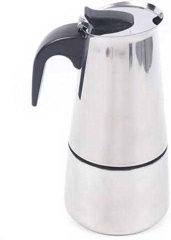Espresso Stovetop Coffee Maker Stainless Steel Coffee Pot Italian Coffee Machine Maker Stove Top Coffee Maker Moka Pot with Coffee Percolator Design for Camping or Home Use (300ml) - Image 7